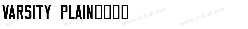 Varsity Plain字体转换
